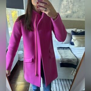 Pink Jcrew wool coat 00 xs - lady coat